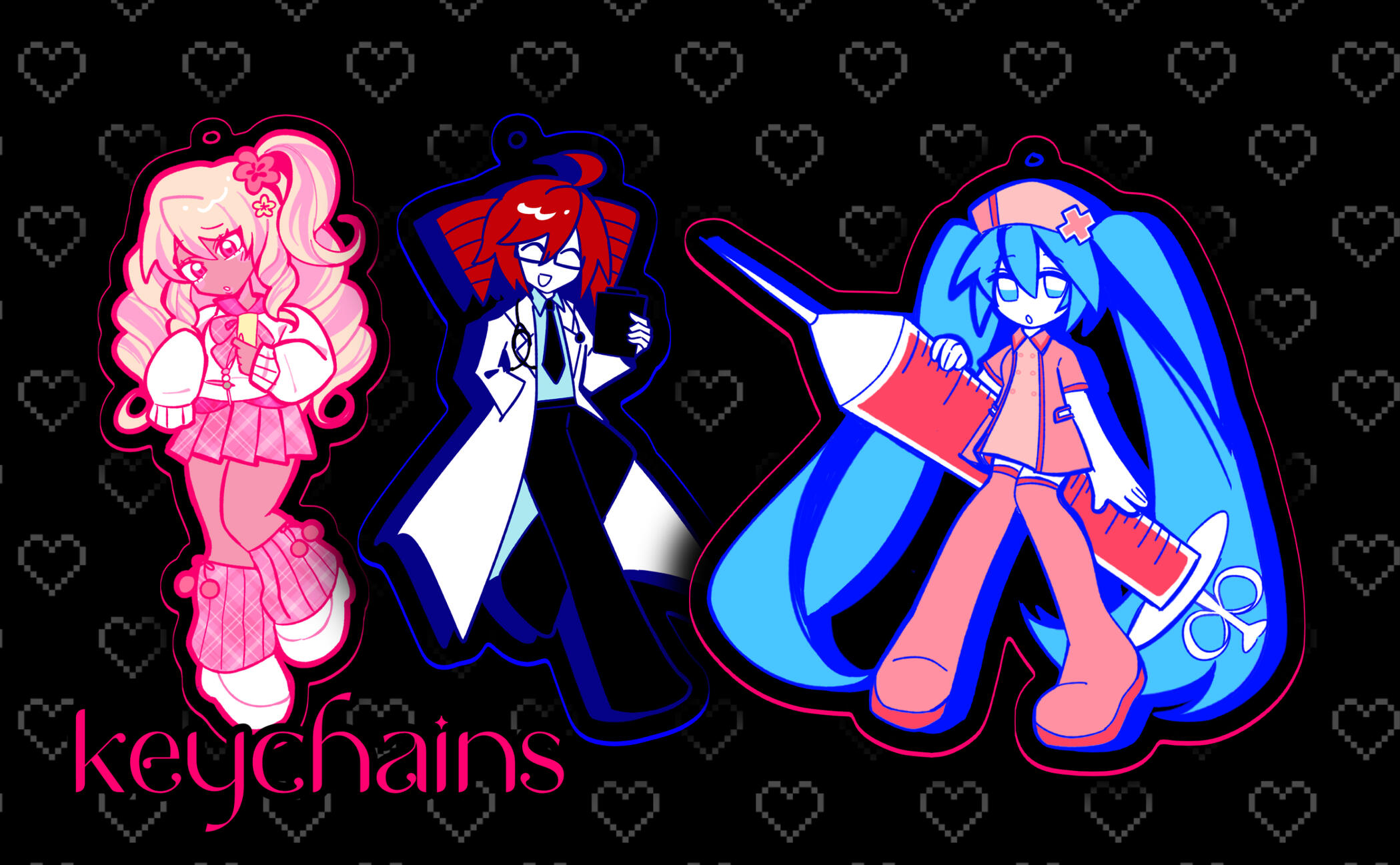 KEYCHAINS - Oc + Teto Miku